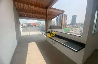 Cobertura com 2 dormitórios à venda, 116 m² por r$ 540.000,00 - parque central - santo andré/sp
