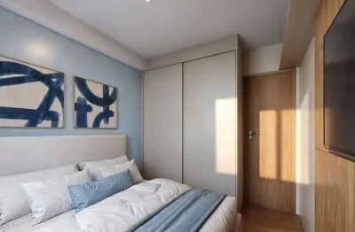 Apartamento com 2 dormitórios com varanda à venda, 36 m² por r$ 235.000