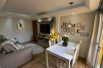 Apartamento com 2 dormitórios à venda, 54 m² por r$ 320.000 - parque são vicente - mauá/sp