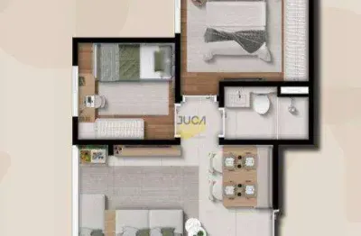 Apartamento com 2 dormitórios à venda, 39 m² por r$ 348.000,00 - vila prudente (zona leste) - são paulo/sp