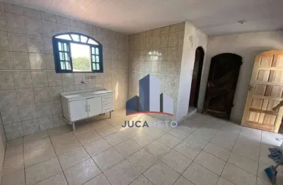 Casa com 1 dormitório para alugar, 80 m² por r$ 850,00/mês - vila carlina - mauá/sp