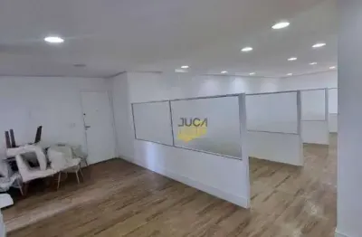 Sala para alugar, 95 m² por r$ 6.250/mês - jardim - santo andré/sp