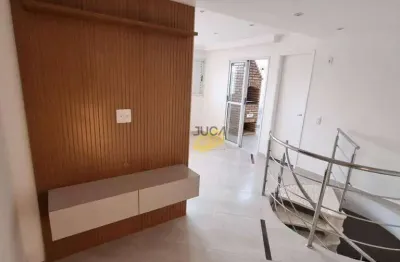 Cobertura com 2 dormitórios à venda, 83 m² por r$ 490.000 - casa branca - santo andré/sp