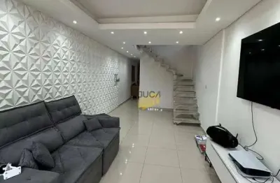 Sobrado com 3 dormitórios à venda, 200 m² por r$ 403.000 - chácara maria francisca - mauá/sp