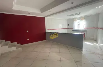 Sobrado com 1 dormitório para alugar, 100 m² por r$ 1.300,00/mês - jardim oratório - mauá/sp