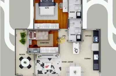 Apartamento com 2 dormitórios à venda, 69 m² por r$ 660.000,00 - parque das nações - santo andré/sp