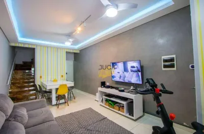 Sobrado com 3 dormitórios à venda, 130 m² por r$ 636.000,00 - vila linda - santo andré/sp
