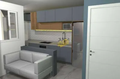 Apartamento com 2 dormitórios à venda, 41 m² por r$ 225.000 - vila humaitá - santo andré/sp
