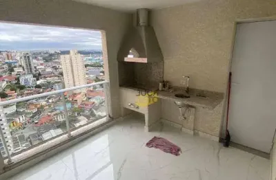 Apartamento com 3 dormitórios para alugar, 132 m² por r$ 6.091,72/mês - vila guarani - mauá/sp