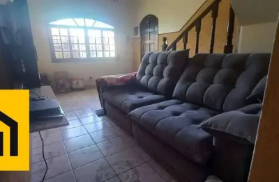 Sobrado com 3 dormitórios para alugar, 201 m² por R$ 3.115,83/mês - Jardim Santa Lídia - Mauá/SP