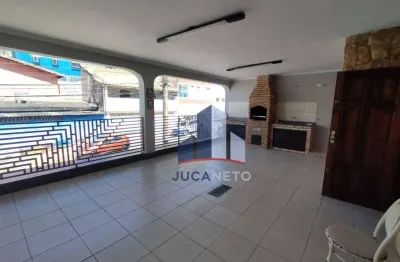 Sobrado com 3 dormitórios para alugar, 262 m² por r$ 3.327,00/mês - vila mercedes - mauá/sp