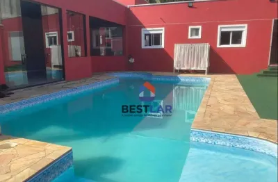 Chácara com 3 dormitórios à venda, 1 m² por r$ 1.100.000,00 - parque das rosas - cotia/sp