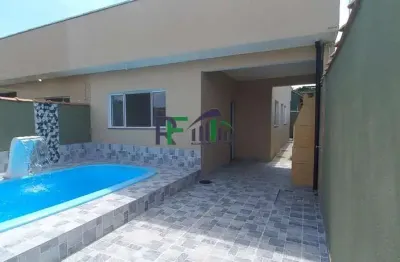 Casa 2 dorm. sendo 1 suite com piscina bairro jamaica itanhaém