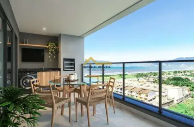 À venda - apartamento 2 dormitórios na praia do aruan - caraguatatuba/sp