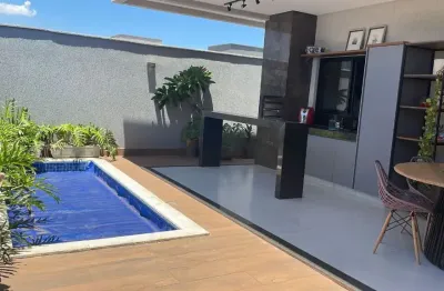 Linda casa de 3 suites, piscina, mobiliado, no jardins bolonha