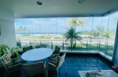 Apartamento frontal mar á venda com 4 quartos, 225m² na barra da tijuca, rio de janeiro - rj.