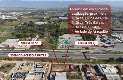 Terreno à venda, 1200 m² por R$ 1.200.000 - Ao lado da DUTRA - Guaratinguetá/SP