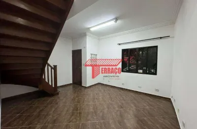 Sobrado com 2 dormitórios para alugar, 110 m²  - Vila Pires - Santo André/SP