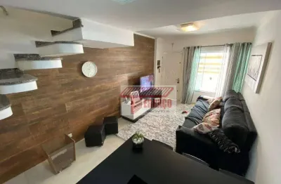 Sobrado com 3 dormitórios à venda, 112 m² por r$ 595.000,00 - vila linda - santo andré/sp