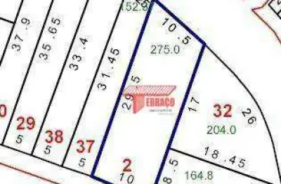 Terreno à venda, 275 m² por r$ 480.000,00 - jardim do estádio - santo andré/sp