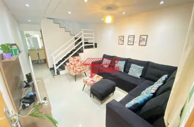 Sobrado com 2 dormitórios à venda, 150 m² por r$ 700.000,00 - vila cecília maria - santo andré/sp