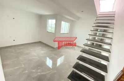 Cobertura com 3 dormitórios à venda por r$ 590.000,00 - vila pires - santo andré/sp