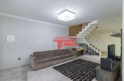 Sobrado com 3 dormitórios à venda, 266 m² por r$ 800.000,00 - vila alzira - santo andré/sp