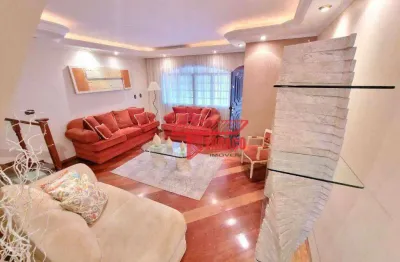 Sobrado com 3 dormitórios à venda, 270 m² por r$ 750.000,00 - vila linda - santo andré/sp