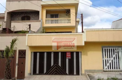 Sobrado com 3 dormitórios à venda, 254 m² por r$ 795.000,00 - vila mazzei - santo andré/sp