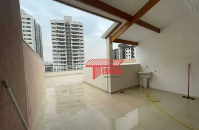 Cobertura com 2 dormitórios à venda, 53 m²  - vila gilda - santo andré/sp