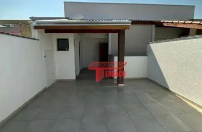 Cobertura com 2 dormitórios à venda, 43 m² - jardim alvorada - santo andré/sp
