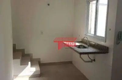 Cobertura com 2 dormitórios à venda, 39 m² por r$ 330.000,00 - parque joão ramalho - santo andré/sp