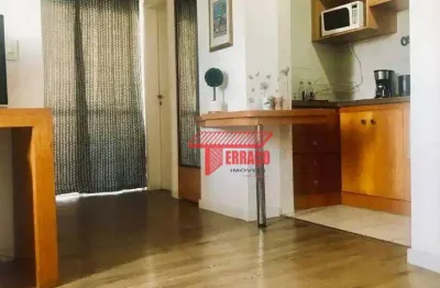 Flat com 1 dormitório à venda, 46 m² por r$ 245.000,00 - vila bastos - santo andré/sp