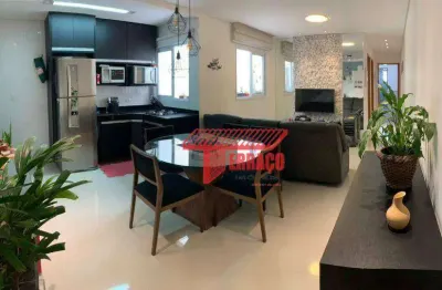 Cobertura com 2 dormitórios à venda, 61 m² por r$ 640.000,00 - vila pires - santo andré/sp