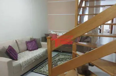 Sobrado com 3 dormitórios à venda, 101 m² por r$ 477.000,00 - jardim do estádio - santo andré/sp
