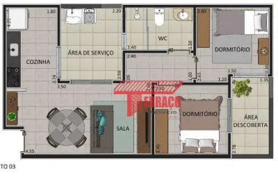 Apartamento com 2 dormitórios à venda, 60 m² por r$ 371.000,00 - vila linda - santo andré/sp