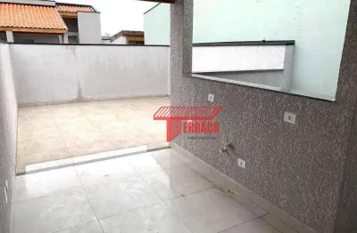 Cobertura á venda com 02 dormitórios e 02 vagas de garagem -vila pires, santo andré