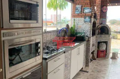 Cobertura com 2 dormitórios à venda, 48 m² por r$ 640.000,00 - vila américa - santo andré/sp