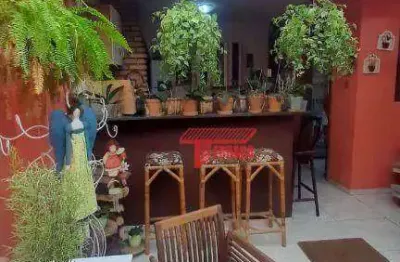 Sobrado com 2 dormitórios à venda, 131 m² - vila alzira - santo andré/sp