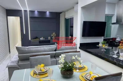 Apartamento com 3 dormitórios à venda, 90 m² - parque das nações - santo andré/sp