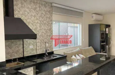 Cobertura com 3 dormitórios à venda, 180m² - parque das nações - santo andré/sp