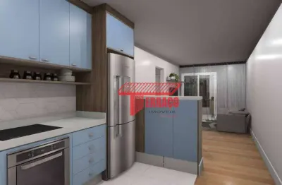 Apartamento com 2 dormitórios à venda, 64 m²  - campestre - santo andré/sp