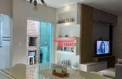 Apartamento com 3 dormitórios à venda, 90 m² - campestre - santo andré/sp