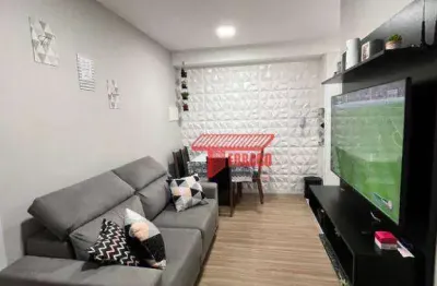 Apartamento com 2 dormitórios à venda, 39 m² por r$ 205.000,00 - jardim vila rica - santo andré/sp