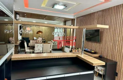 Sobrado em condomínio com 2 dormitórios à venda, 139 m² por r$ 860.000 - vila junqueira - santo andré/sp