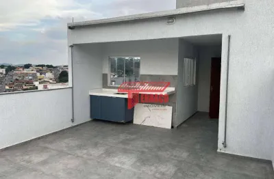 Cobertura com 2 dormitórios para alugar, 48 m² - vila guarani - mauá/sp