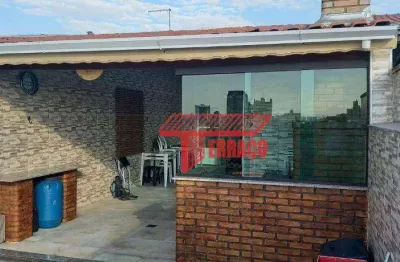 Cobertura com 2 dormitórios à venda, 65 m²  - vila cecília maria - santo andré/sp