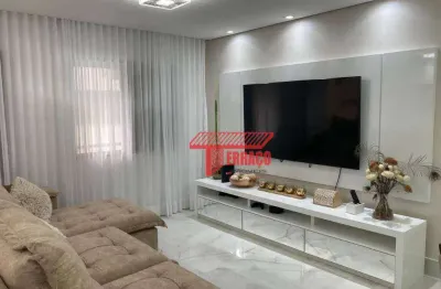 Apartamento com 3 dormitórios à venda, 122 m² - jardim - santo andré/sp