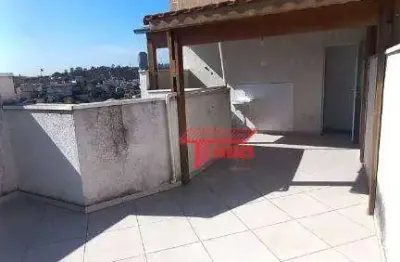 Cobertura com 2 dormitórios à venda, 38 m²  - vila junqueira - santo andré/sp