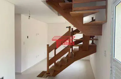 Apartamento triplex com 2 dormitórios à venda, 80 m² por r$ 403.000,00 - vila américa - santo andré/sp